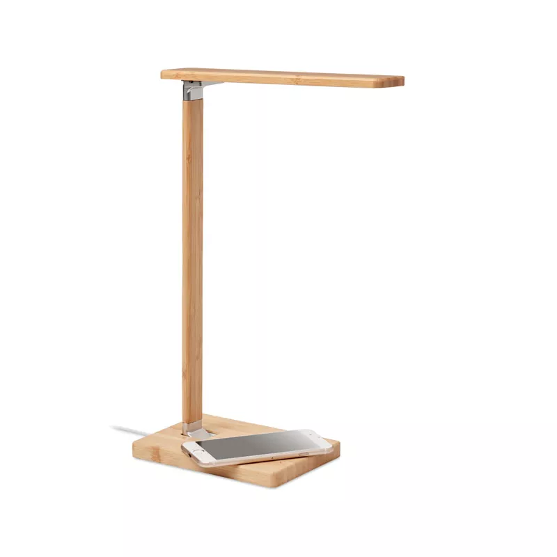 Lampka biurkowa z ładowarką 10W NEAT LIGHT - Drewna (MO6346-40)