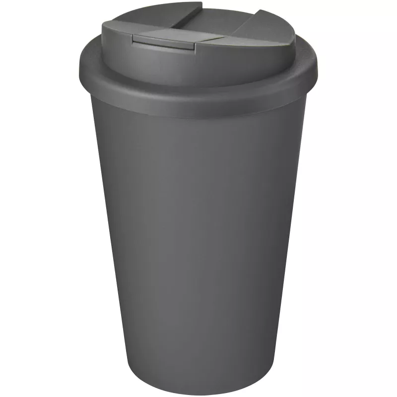 Kubek Americano® Eco z recyklingu o pojemności 350 ml z pokrywą odporną na zalanie - Szary (21042508)