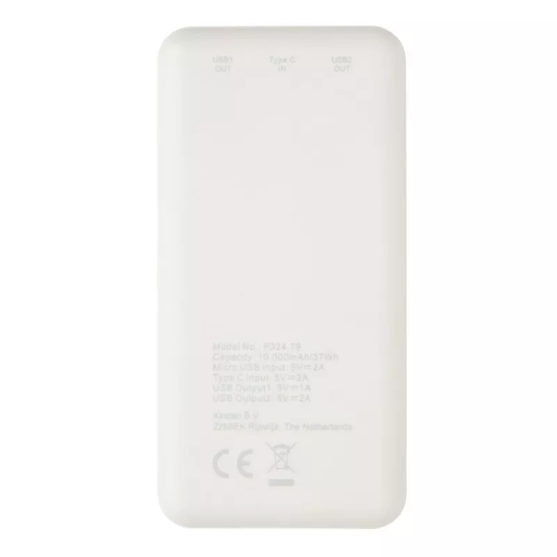 Power bank 10000 mAh - biały (P324.793)