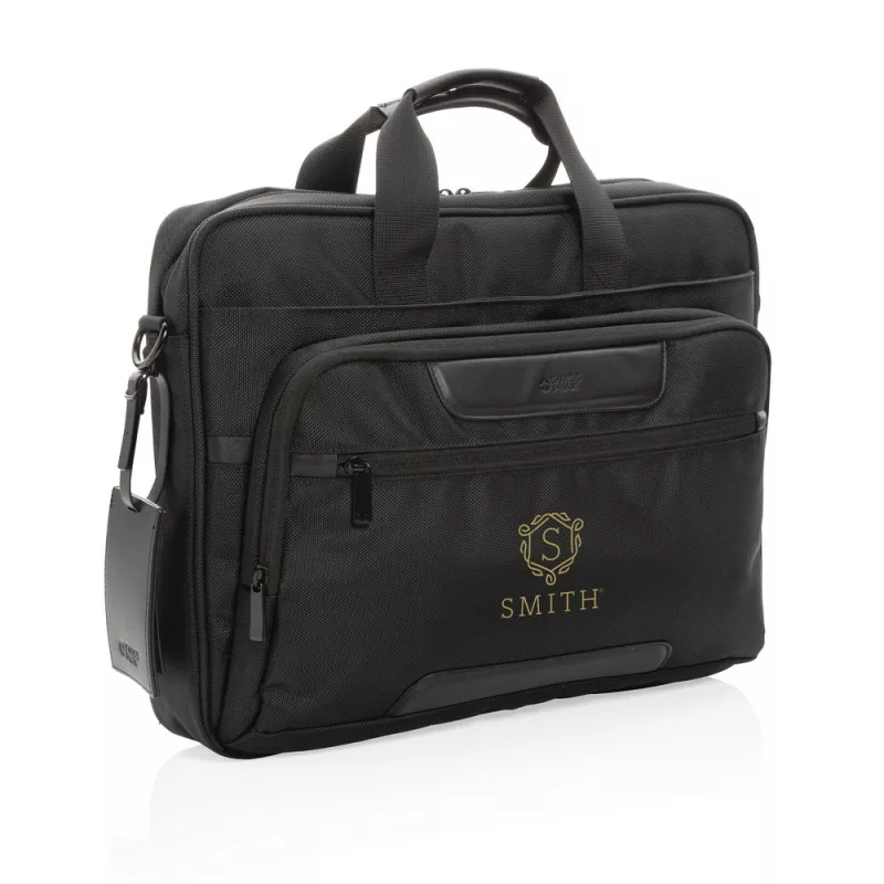 Torba na laptopa 15,6" Swiss Peak Voyager AWARE™ RPET - czarny (P732.101)