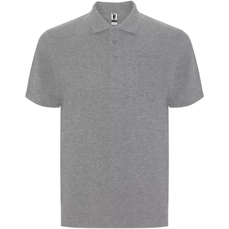 Centauro Premium koszulka polo unisex z krótkim rękawem - Marl Grey (R6607-MARLGREY)