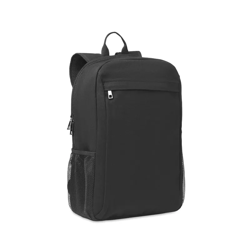 Plecak na laptopa 15" z płótna canvas 340 g/m² EIRI - Czarny (MO6763-03)