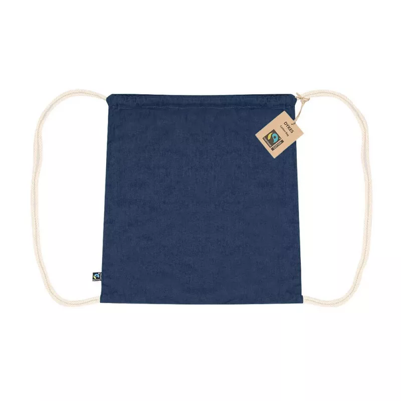 Bawełniany worek ze sznurkiem 140 g/m² 38x42cm - granatowy (VA334-04)