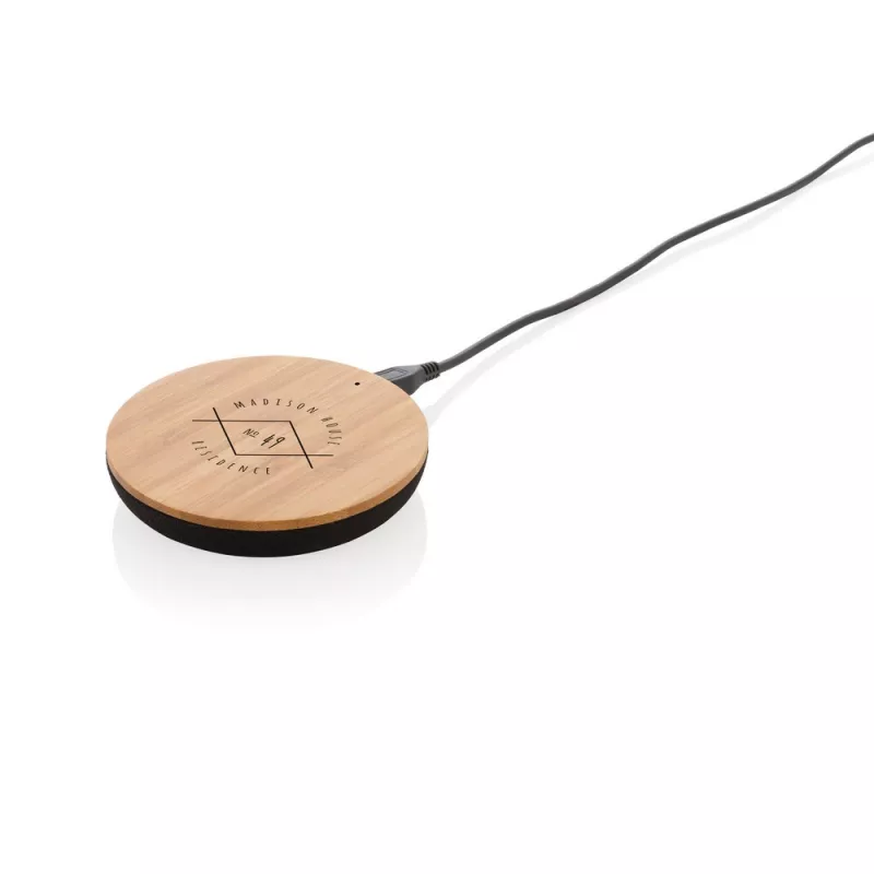 Bambusowa ładowarka bezprzewodowa 5W Bamboo X - brązowy (P308.279)