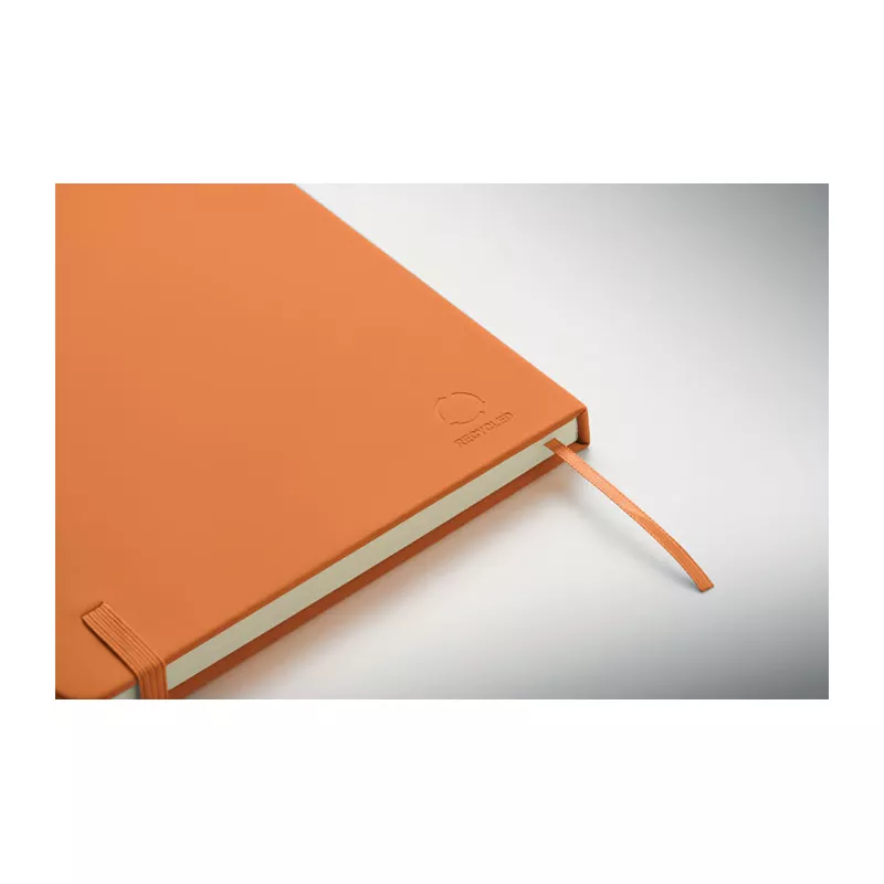 Notes A5 w okładce z PU 96 kartek w linię ARCOLOOP - Pomaranczowy (MO3124-10)
