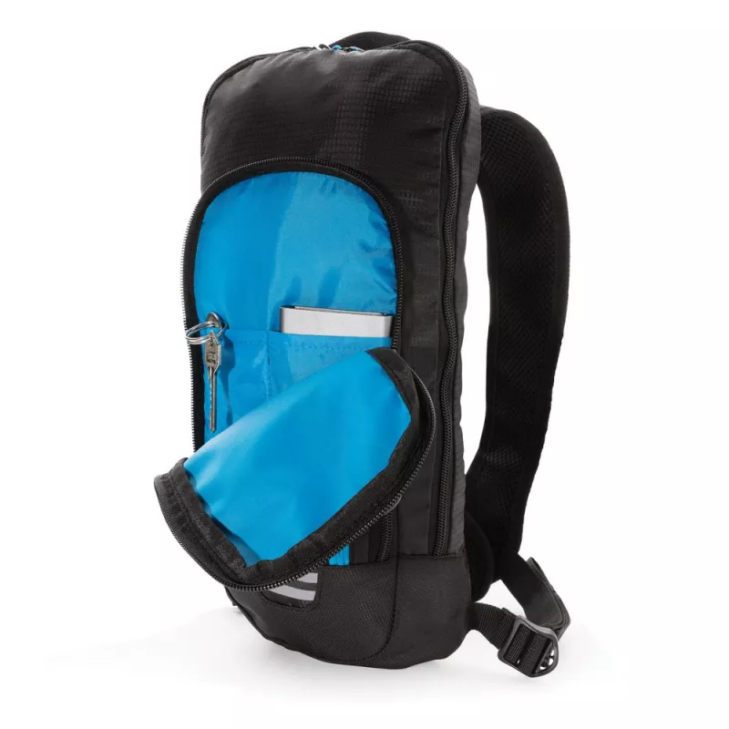 Mały plecak turystyczny Explorer 7l - czarny, niebieski (P760.161)