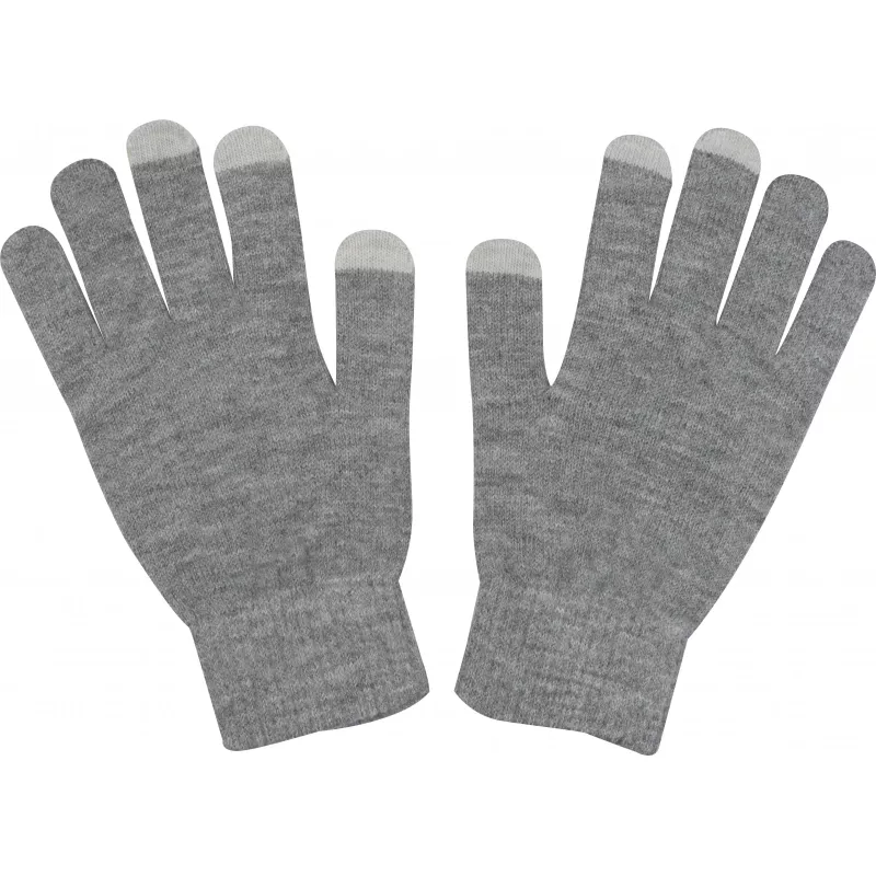 Rękawiczki zimowe do ekranów dotykowych - szary (9256707)