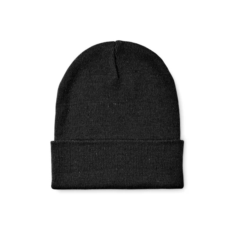 Czapka zimowa unisex z mankietem BEANIX - Czarny (MO2705-03)