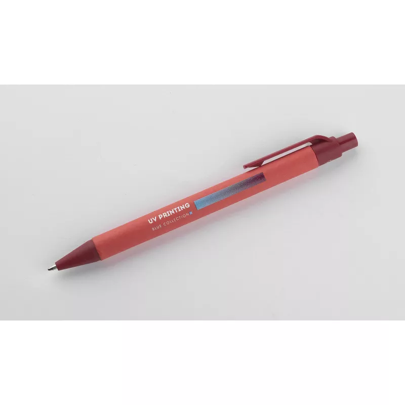 Długopis papierowy POLI - czerwony (19666-04)