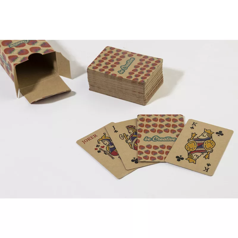 CreaCard Pocket Eco personalizowane karty do gry - naturalny-a (AP715035)