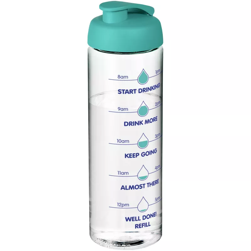 Bidon H2O Vibe o pojemności 850 ml z otwieranym wieczkiem - Błękitny-Przezroczysty (21009405)