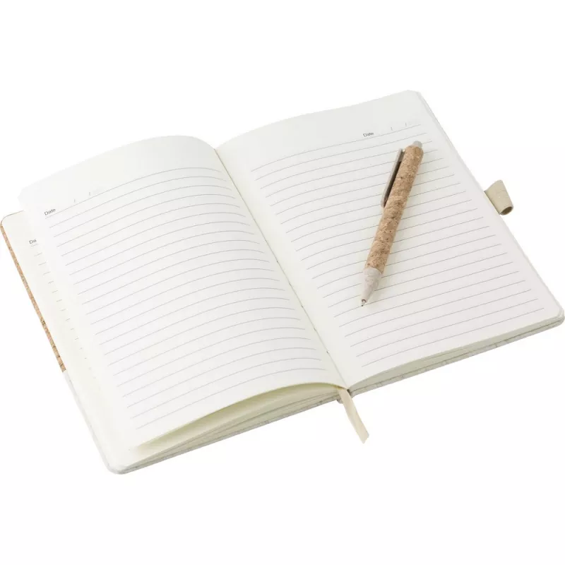 Notatnik ok. A5 z długopisem - brązowy (V0216-16)