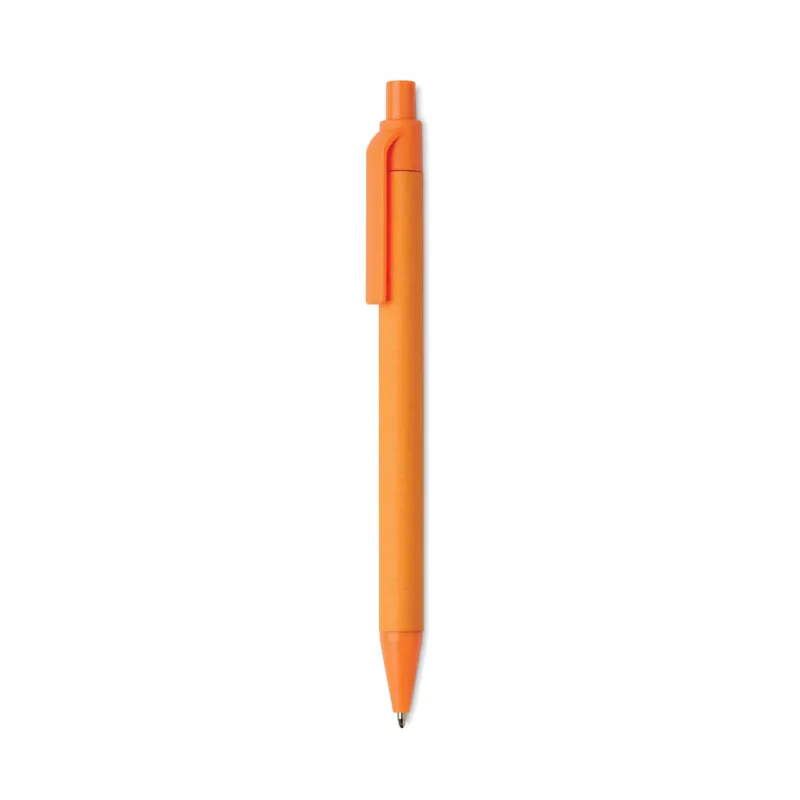 Długopis papierowy z elementami z PLA CARTOON COLOURED - Pomaranczowy (MO9830-10)