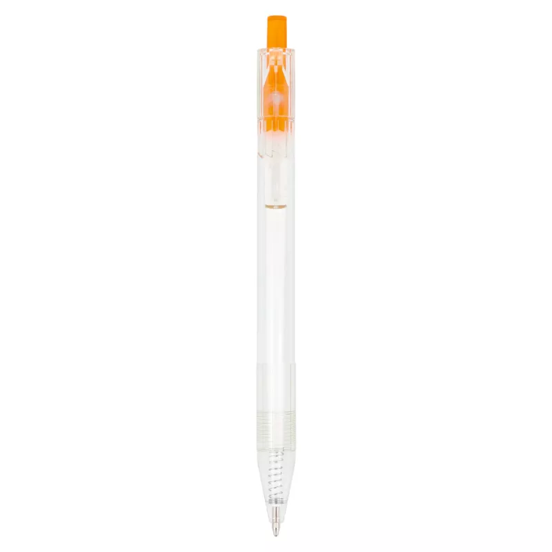 Długopis z R-PET - pomarańczowy transparentny (LT80562-N0426)