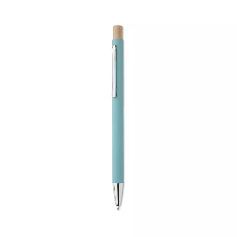 Długopis z aluminium z recyklingu BERGAMO - Baby Blue (MO2309-66)