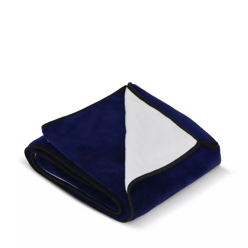 Dwuwarstwowy koc coral fleece 120 × 150 cm (500 g/m²) sublimacja - ciemnoniebieski (LT97216-N0010)