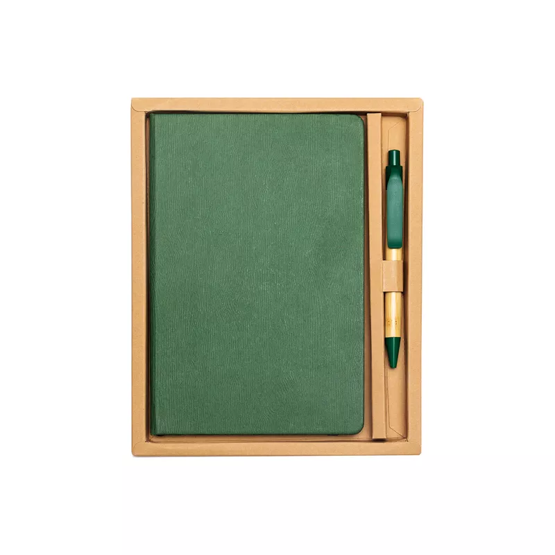 Zestaw upominkowy notes z długopisem Forest - zielony (R64258.05)