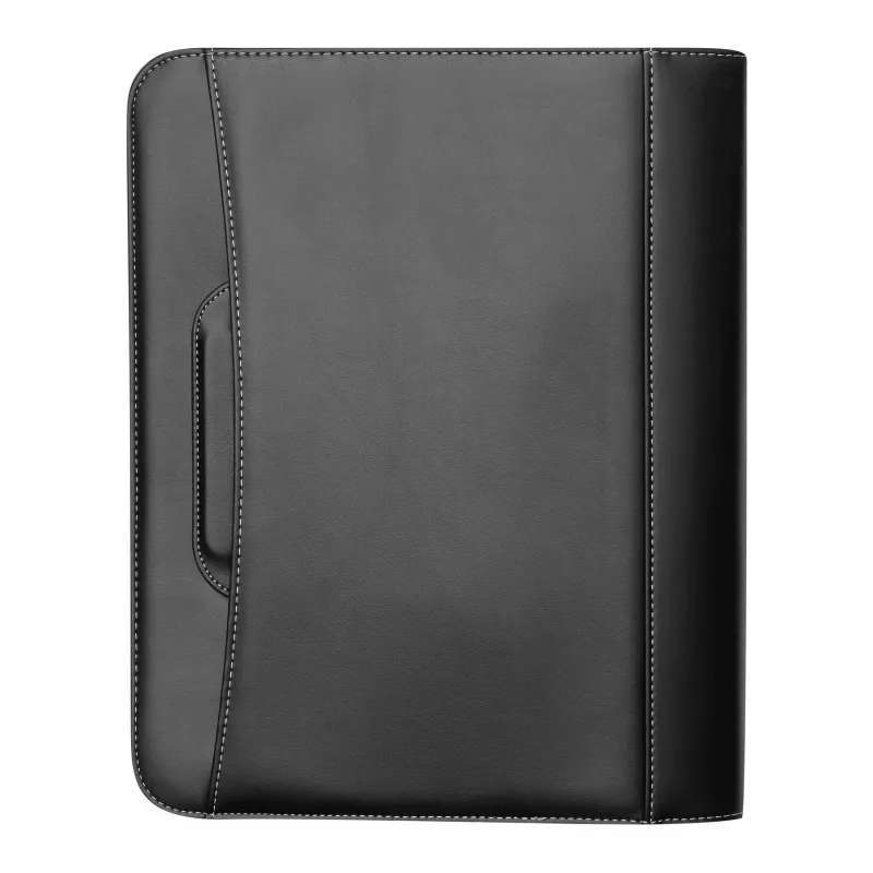 Portfolio, portfolio ze skóry ekologicznej, w formacie A4 - czarny (56-1103179)
