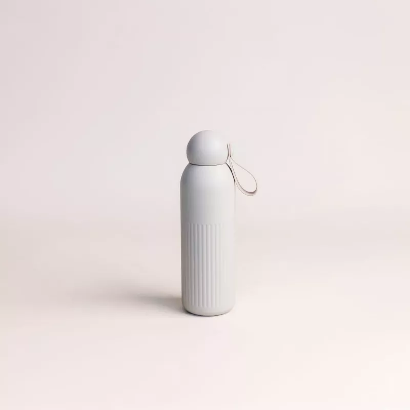 Stalowa butelka Sagaform Tekla (z recyklingu) 500 ml - beżowy (LT52132-N0055)