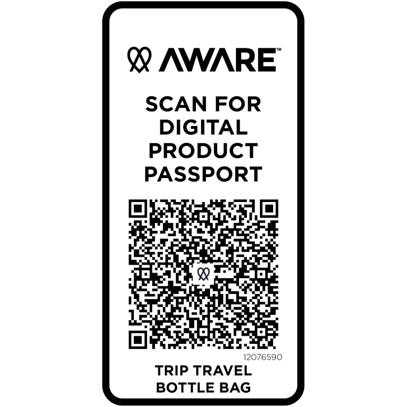 Trip Aware™, torba na butelki wykonana z materiałów z recyklingu, 2 l - Czarny (12076590)