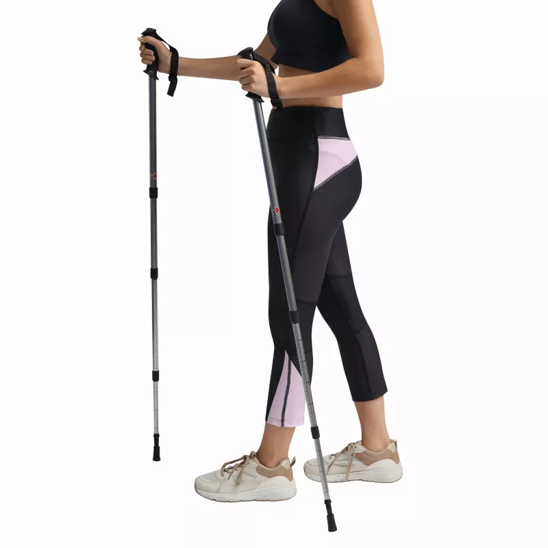 Kijki trekkingowe FIT AND FUN - czarny, srebrny (56-0606109)