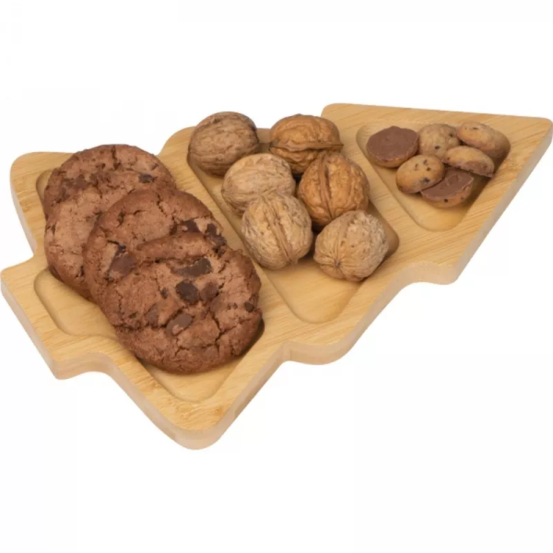 Deska na przekąski choinka CLARA - beżowy (8324013)