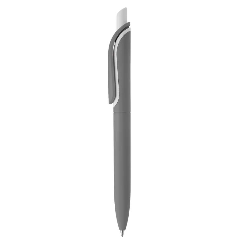 Delikatny w dotyku długopis Click Shadow Wyprodukowany w Niemczech - szary (LT80120-N0061)
