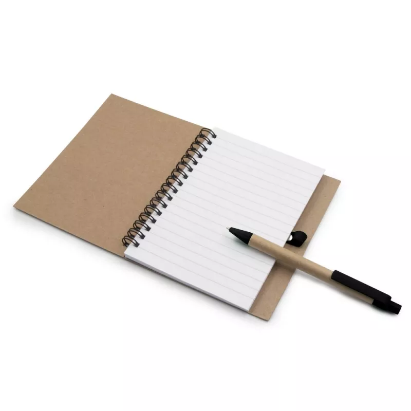 Notatnik A6 z długopisem | Sidney - czarny (V9000-03)