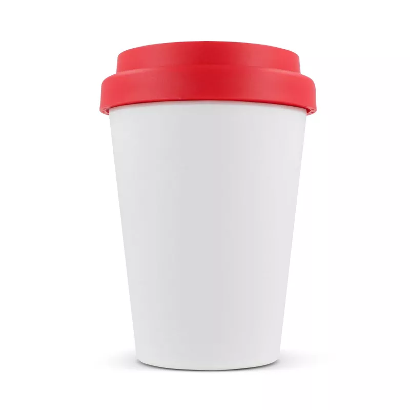 Filiżanka do kawy RPP z białym korpusem 250ml - biało / czerwony (LT98867-N0121)