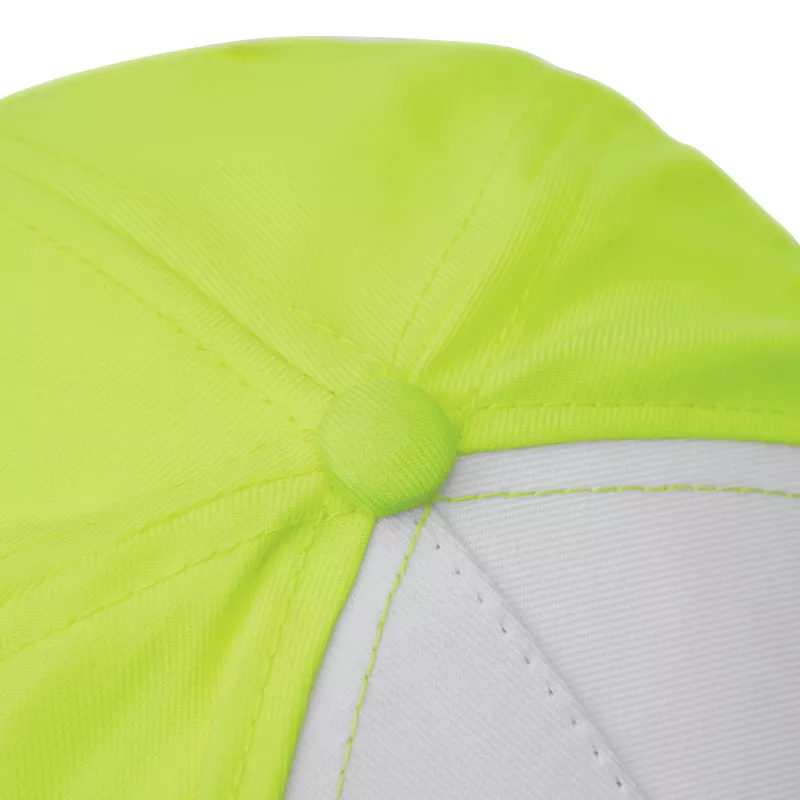 5 segmentowa czapka - biały, żółty (56-0701801)