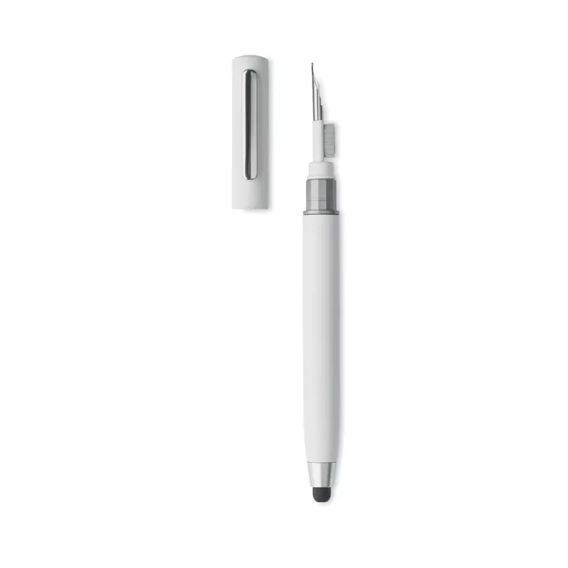 Długopis z czyścikiem do słuchawek CLEANPEN - Bialy (MO6936-06)