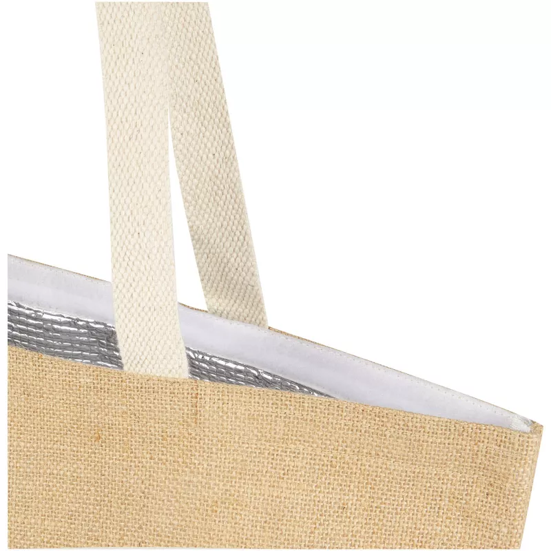 Juta torba na zakupy z juty gramaturze 300 g/m² i pojemności 12 l - Biały-Piasek pustyni (12067506)