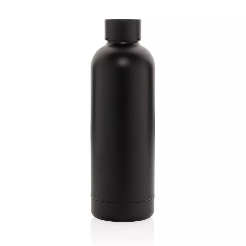 Butelka termiczna 500 ml, stal nierdzewna z recyklingu - czarny (P435.701)