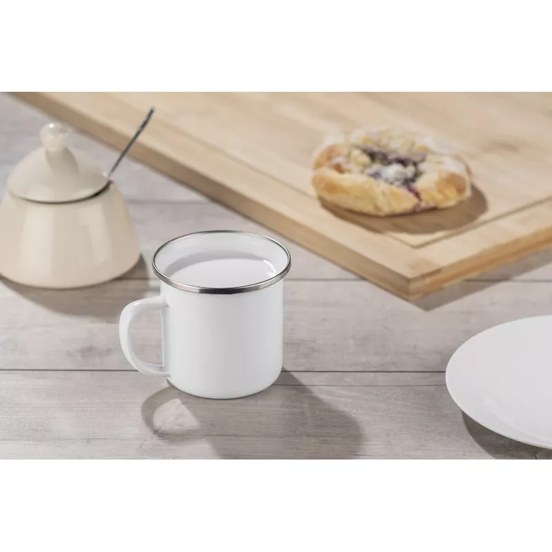 Kubek emaliowany SUBLIM - biały (16025-01)