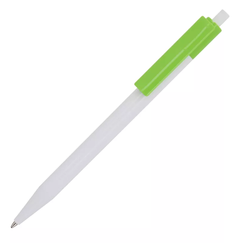 Długopis reklamowy Kuma - biało / jasnozielony (LT87877-N0132)