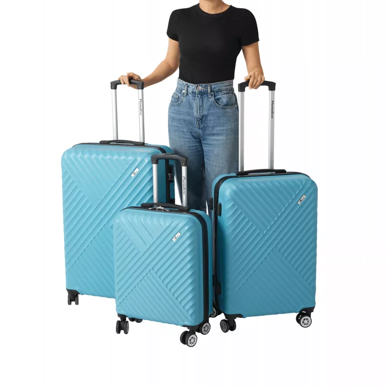 Zestaw walizek - turkusowy (56-2220005)