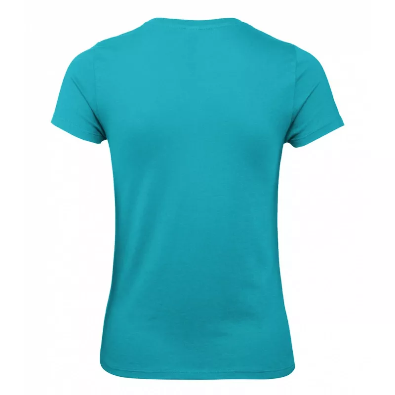 Damska koszulka reklamowa 145 g/m² B&C #E150 / WOMEN - Real Turquoise (733) (TW02T/E150-REAL TURQUOISE)