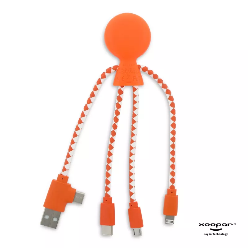 2081 | Xoopar Mr. Bio Charging cable - pomarańczowy (LT41004-N0026)