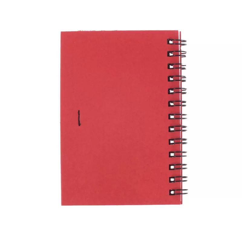 Notatnik ok. A7 z długopisem - czerwony (V2793-05)