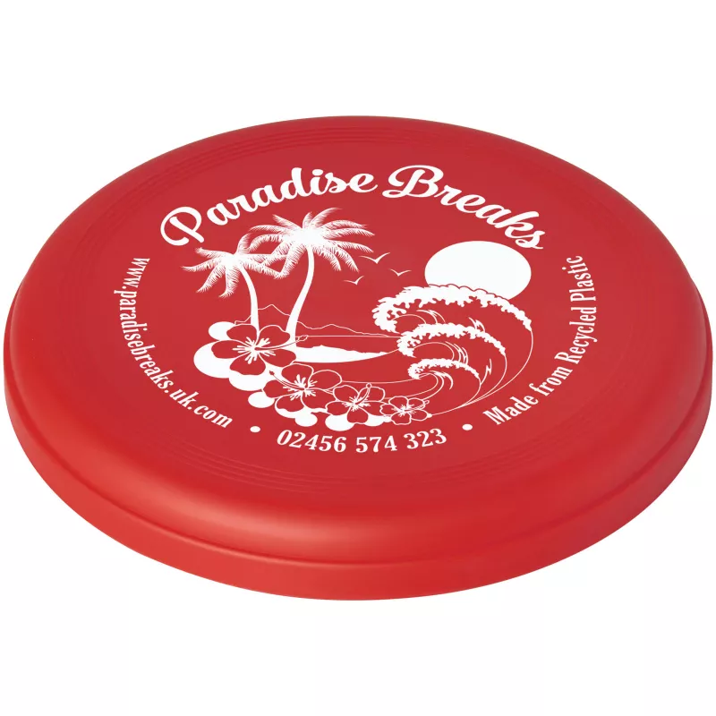 Frisbee reklamowe z recyclingu ø17,7 cm CREST - Czerwony (21024021)