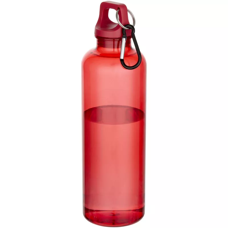 Oregon butelka na wodę o pojemności 750 ml z karabińczykiem wykonana z tworzyw sztucznych pochodzących z recyklingu z certyfikatem RCS - Czerwony (10087721)