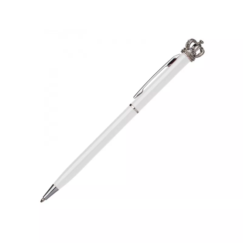 Długopis metalowy KINGS PARK - biały (048806)