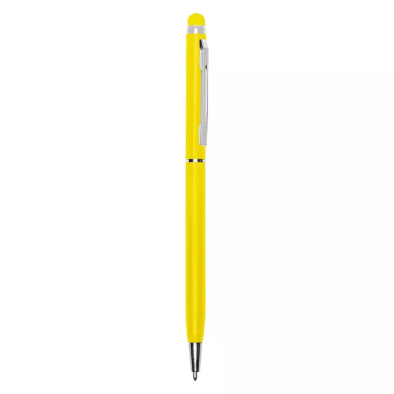 Długopis metalowy błyszczący z  touch pen-em | Raymond - żółty (V1660-08)
