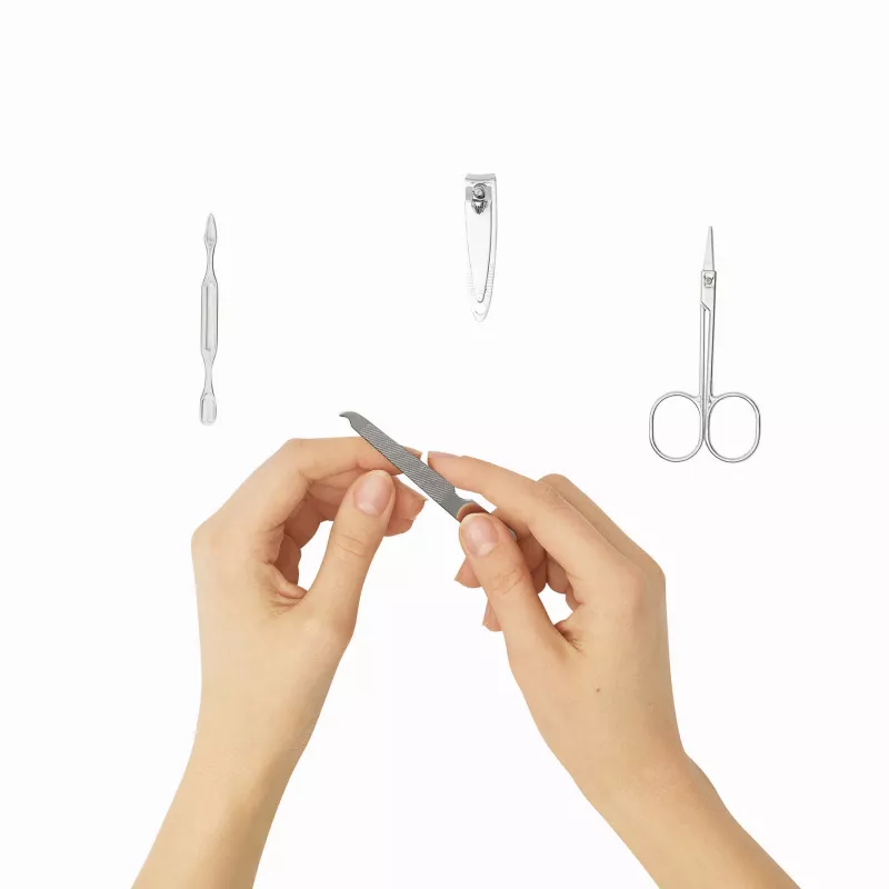 Zestaw do manicure - czarny, transparentny (56-0499012)