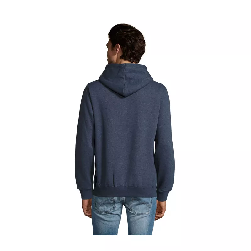 Bluza męska z kapturem 280 g/m² Sol's SPENCER - Melanż Denim (S02991-HD)