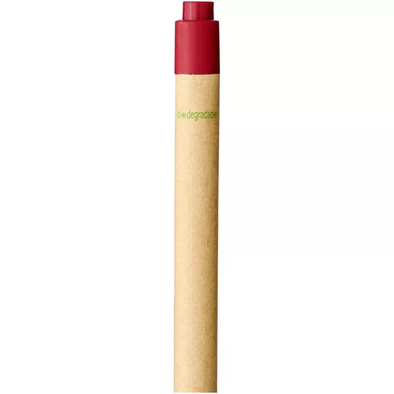 Długopis Berk z kartonu z recyklingu i plastiku kukurydzianego - Czerwony (10738402)