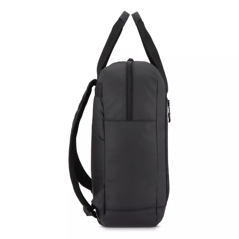 Plecak z powłoką PU, wykonany z materiału R-PET 600D, 27,5 x 12 x 37,5 cm, 12 l - czarny (LT95362-N0002)