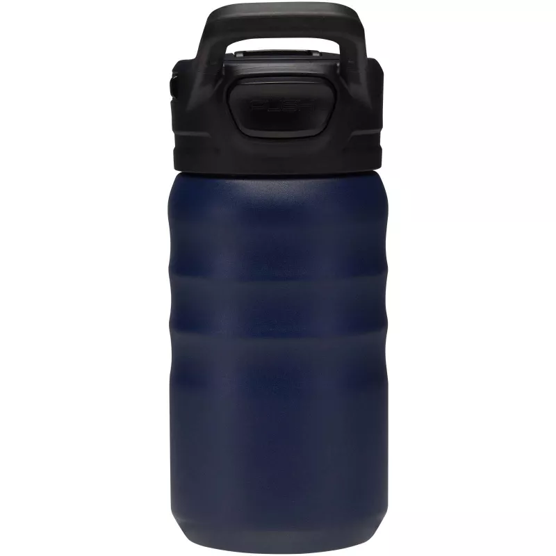 Bidon sportowy Knox o pojemności 350 ml, wykonana ze stali nierdzewnej z podwójnymi ściankami i materiału pochodzącego z recy - Granatowy (10095255)
