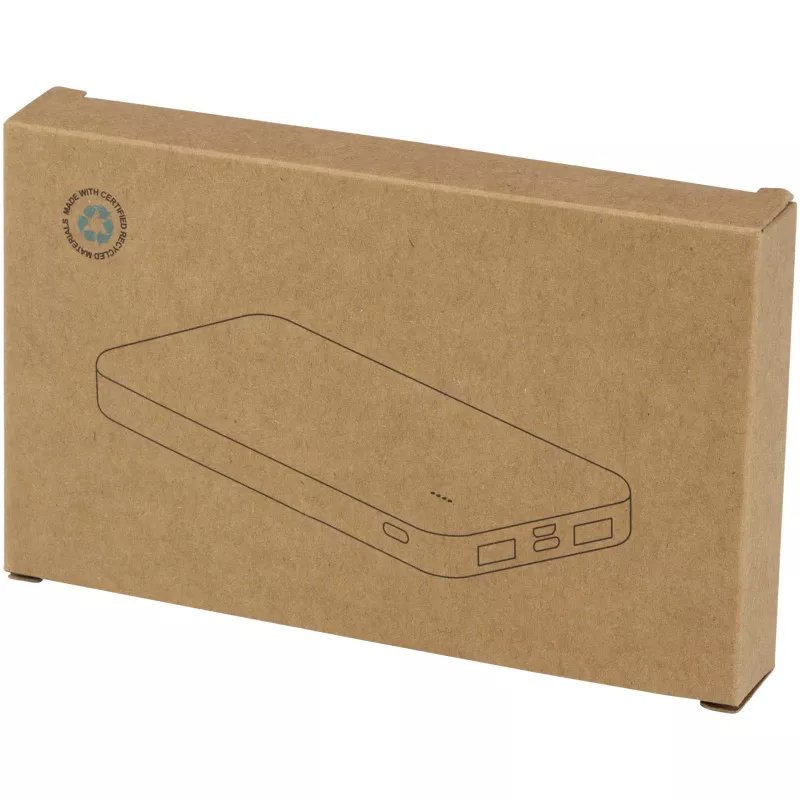 Intan powerbank o pojemności 10 000 mAh i mocy 10 W z tworzyw sztucznych pochodzących z recyklingu - Czarny (12445890)