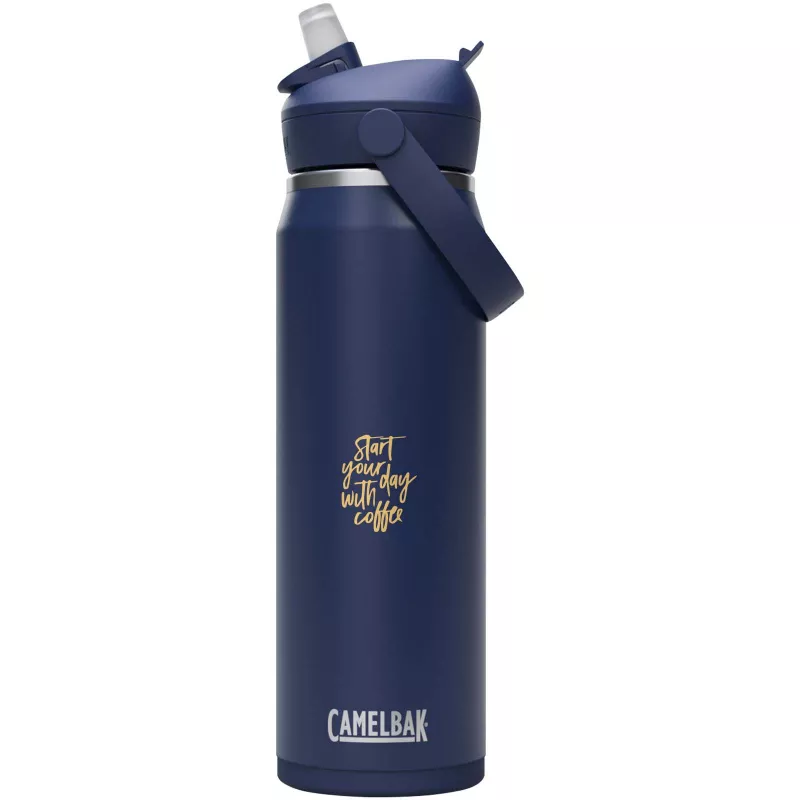 Camelbak® Thrive Flip VSS butelka na wodę ze stali nierdzewnej o pojemności 750 ml ze składaną słomką - Granatowy (10088855)